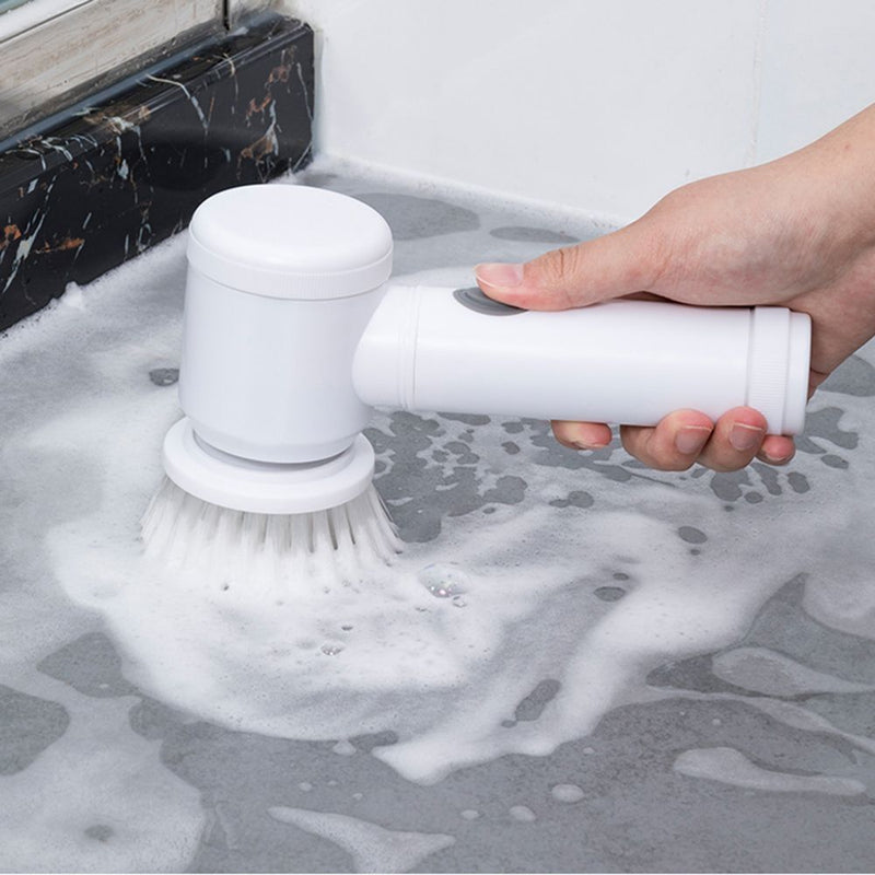Efficient Bathroom Sink 3 Brush Head Electric Cleaning Brushes Bathtub Brush