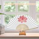 lotus Painting By Numbers Folding Fans Craft DIY Digital Painting On Canvas