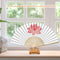 lotus Painting By Numbers Folding Fans Craft DIY Digital Painting On Canvas