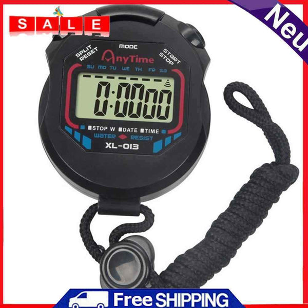 Digital Running Training Counter Stopwatch Timer Waterproof Alarm Chronograph