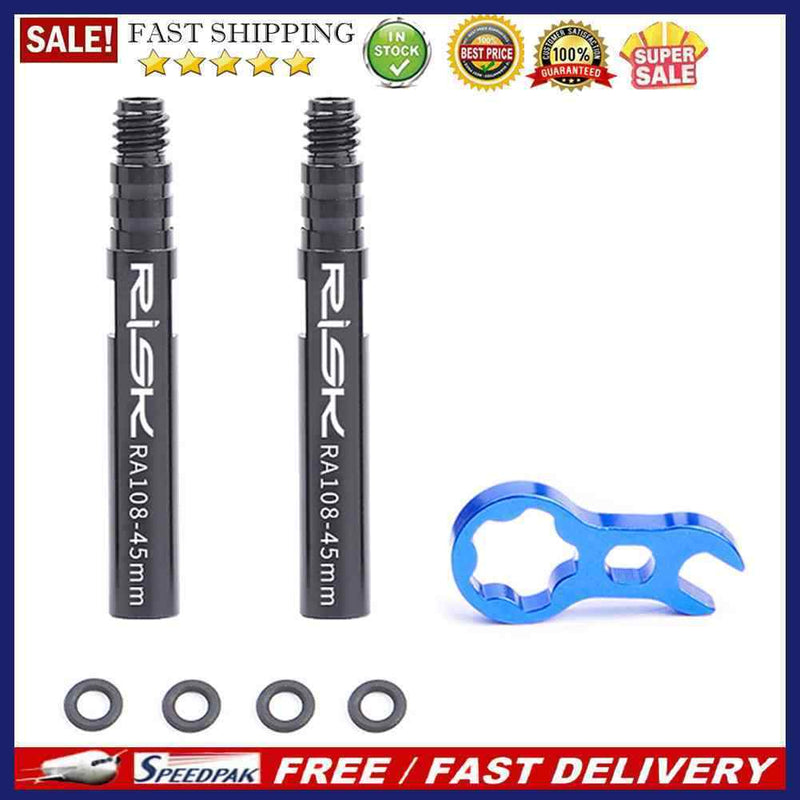 RISK 2pcs Bike Inner Tube Extender French Presta Valve Core Tire Extension Ro