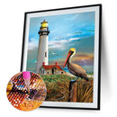 5D Kit DIY lighthouse Round Diamond Painting Mosaic Rhinestone Picture