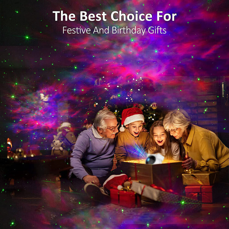 Galaxy Star Projector Lamp Multi-angle Arbitrary Rotation Starry Sky Night Light