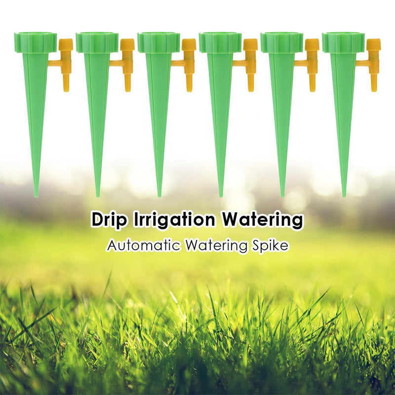 Drip Irrigation System Automatic Watering Spike for Plants (12pcs Green)
