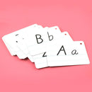 26 Letter English Flash Card Handwritten Montessori Kids Early Learning Toys