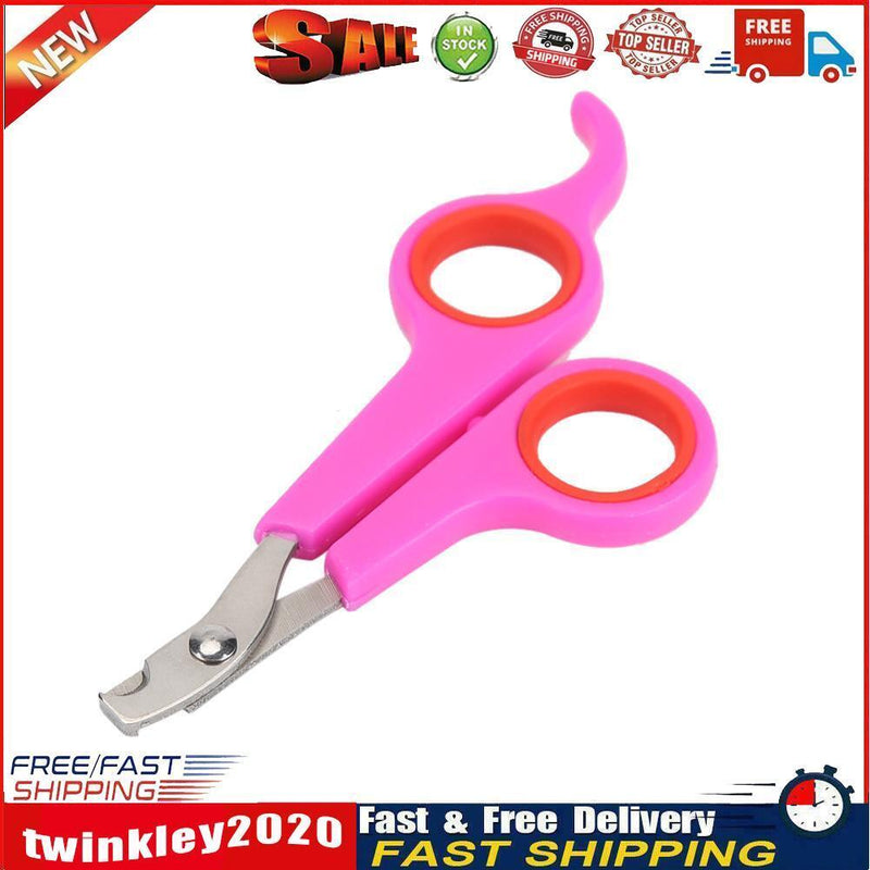 Stainless Steel Pet Nail Toe Scissors Dog Cat Claw Grooming Clipper (Rose) Newly