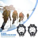 19 Teeth Crampons Anti Slip Outdoor Climbing Walk Traction Cleats Ice Snow Gr