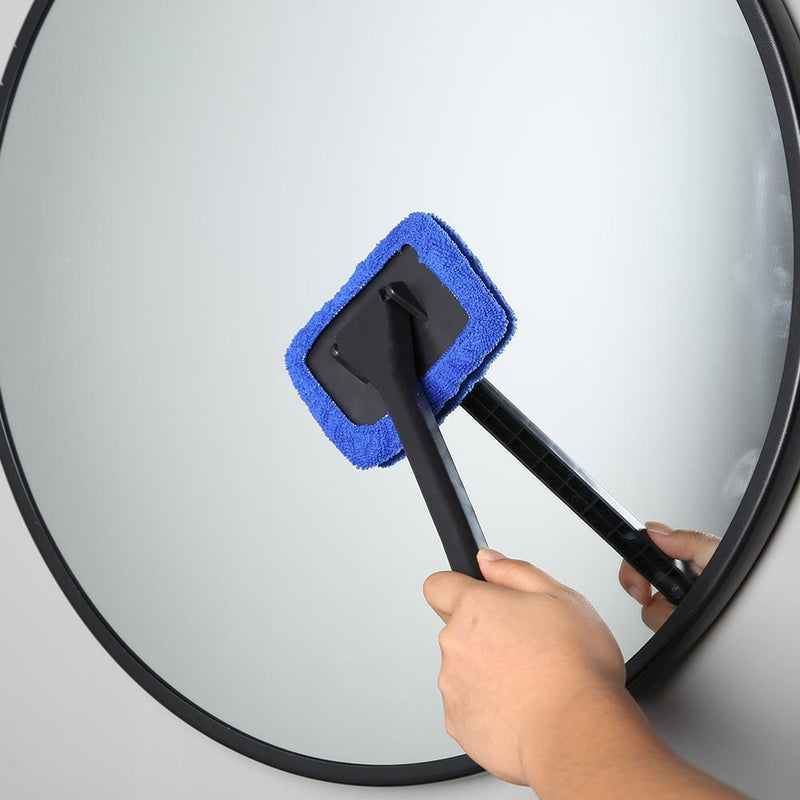 Foru-1 Microfiber Long Handle Car Window Cleaning Brush, Dark Blue