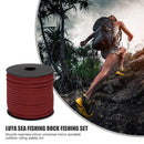 164ft 7-Strand Paracord Parachute Cord Tent Rope for Hiking Camping (Red) Newly