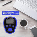 0-99999 Finger Counter LED Luminous Electronic Tally Counter (Dark Blue) Newly