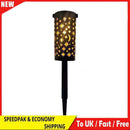 Solar LED Iron Art Lantern Light Star Moon Hanging Lamp for Garden Yard Pathway