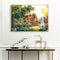 50x40cm Fountain Villa Frameless Picture Oil Paint By Numbers Painted Picture