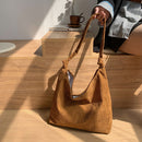 Fashion Winter Corduroy Shoulder Bag Women Autumn Large Capacity Shopping Bags