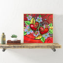 Love Flower 5D DIY Special Shaped Part Drill Diamond Painting Cross Stitch