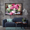 Diamond Painting Flower Round Rhinestone Wall Picture Decor