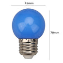 Colorful Globe Light Bulb E27 3W SMD2835 LED Lamp Bar Home Decor (Blue) Newly