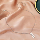 Day Gift King Queen Cross Chain Couples Necklace Pinky Promise Forever