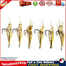 6pcs Shrimp Fishing Simulation Soft Prawn Lure Hook Tackle Bait Lures Newly