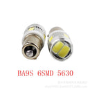 LED 12V 5630 6 SMD Car Wedge Side Light BA9S T4W H6W 363  License Plate Bulb