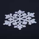 24pcs/Set 10cm Glitter Snowflakes Christmas Trees Decor Ornament(White)