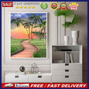 Paint By Numbers DIY Coastal Path Hand Painted Art Canvas Oil Home Wall Decor