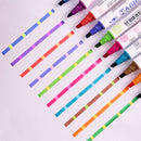Double Head Paint Pen Drawing Tools Fluorescent Marker Highlighter Pen Set