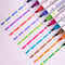 Double Head Paint Pen Drawing Tools Fluorescent Marker Highlighter Pen Set