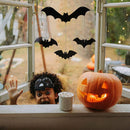 Halloween Bats Hanging Ornaments Wrought Iron Garden Yard Decoration Theme Party