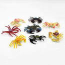 8pcs Plastic Simulation Mini Crab Models Kids Emulation Animal Toys Gifts