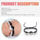 Chinese Style Tai Chi Bracelet Alloy Braided Lover Bracelets (Black+White) Newly