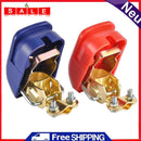 2pcs Quick Release Motorbike Battery Connector Car Terminal Clamp Cable Fix Clip