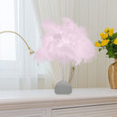 Modern Nordic Feather Light Romantic Atmosphere Lamp Bedside Decor (Pink) Newly