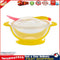 Temperature Sensing Baby Suction Cup Bowl Training Bowl Spoon Set (Yellow) Newly