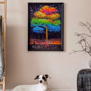DIY Full Round Drill Rhinestone Diamond Painting Luminous Tree Handwork Home Art
