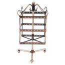 96 Holes Square Metal Jewelry Shelf Desktop Earrings Pendant Stand Holder Rack