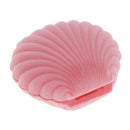 Lovely Women Shell Shape Ring Box Earring Bracelet Jewelry Case Gift (Pink)