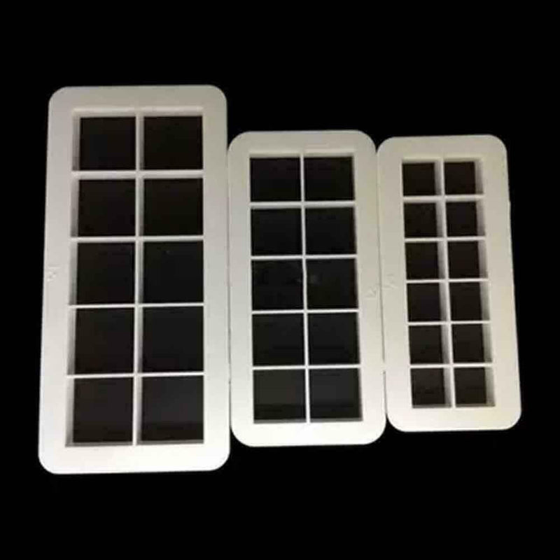 3Pcs Geometry Square Cookie Cutter Cake Mold Fondant Decorating Tool. W4W3