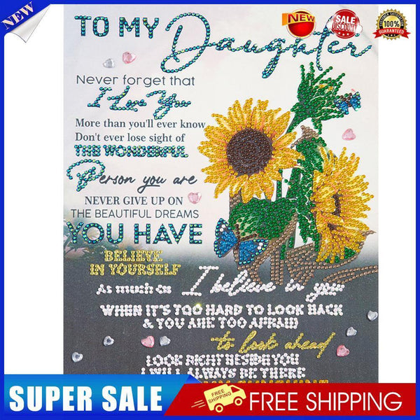 Partial Special Shape Drill Diamond Painting Letter Rhinestone Draw (AK054)
