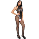 Women Sexy Open Crotch See Through Lace Bodysuit Sleeveless Erotic Costumes