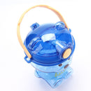 #A 1000ml Cute Bear Straw Water Bottle with Strap Drinking Jug Outdoor Sports Cu