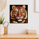 Full Cross Stitch 14CT Cotton Thread DIY Tiger Stamped Needlework Craft Home Art