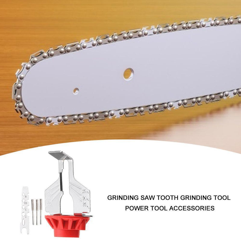 Sharpener Chain Saw Tooth Grinding Electric Grinder Mill Accessories (Red)