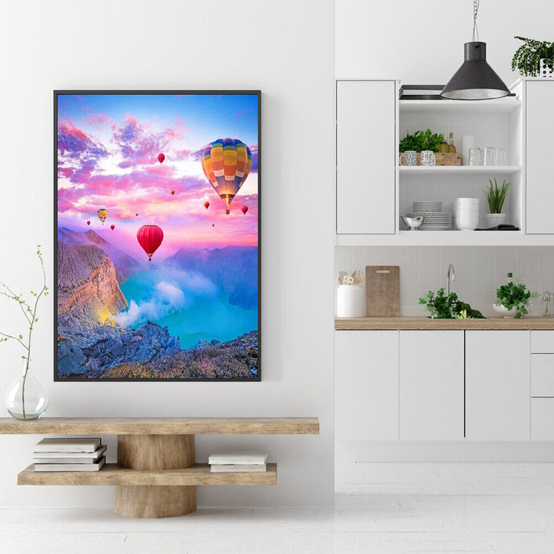 Balloon Valley Oil Painting By Numbers Canvas Wall Drawing Kits DIY Home Decor