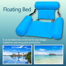 Floating Bed Swimming Pool Inflatable Water Longue w/Backrest Green)