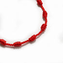 Amulet Tibetan Jewelry Weave Red Rope 7 Knots Weave Bangle Red String Bracelet