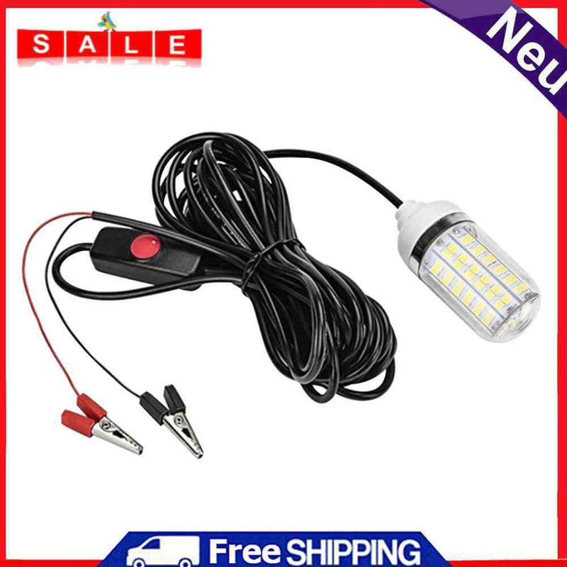 12V LED Fishing Trapping Attracting Lamp Lure Indicator Night Glowing Fish Lamp