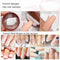 Design DIY for French Tips Transparent Jelly Nail Stamper Scraper Set Silicone