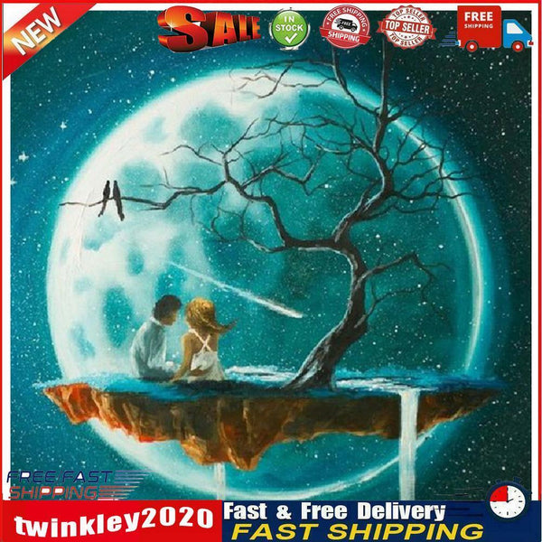5D DIY Diamond Painting Full Drill Rhinestone Tree Moon Embroidery (K968) Newly