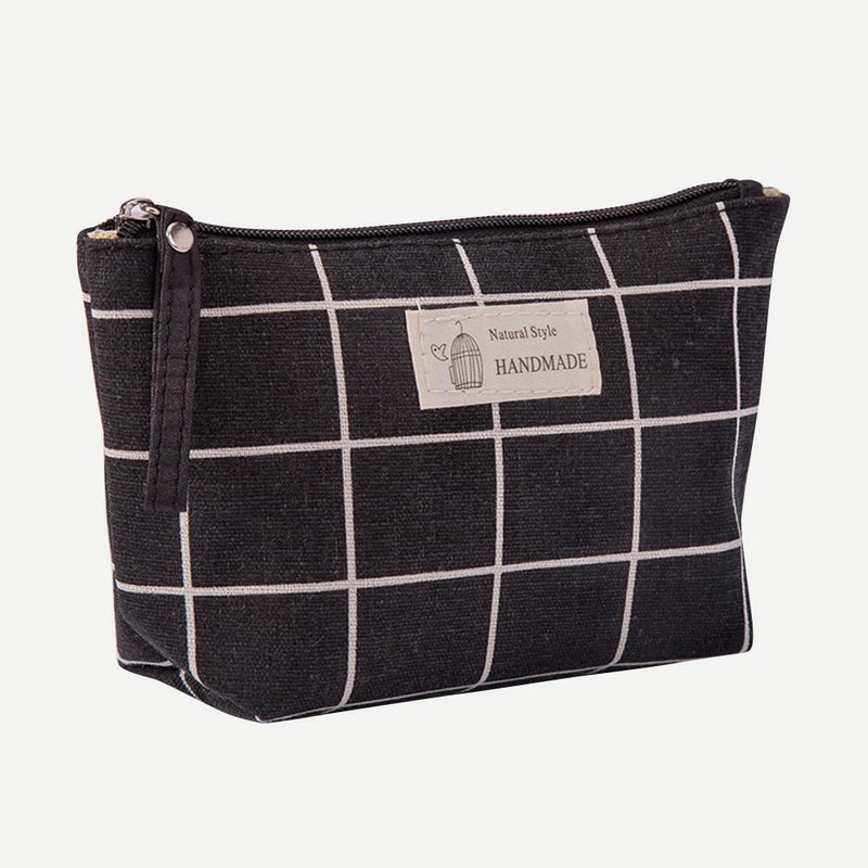 Portable Cosmetic Bag Canvas Printed Money Pouch Women Makeup Wash Storage Ba