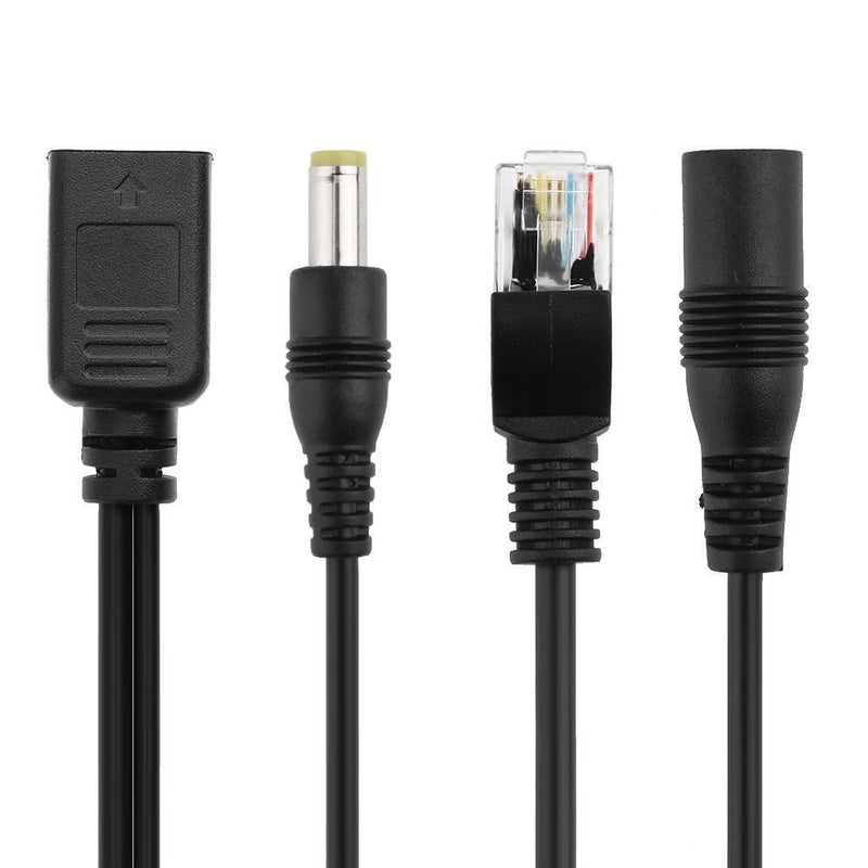 2pcs POE Adapter Wire RJ45 Injector Splitter Ethernet Synthesizer Separator